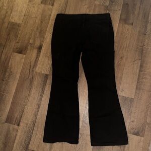 Laurie Felt LA Black Silky Bootcut Stretch Jeans, sz L/XL